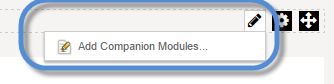 Edit (pencil icon) action menu > Add Companion Modules...