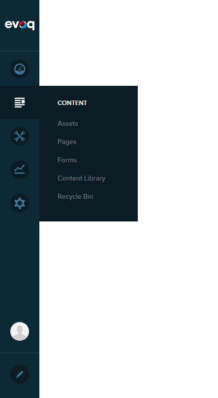 Persona Bar > Content > Content Library